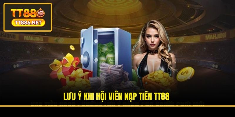 Lưu ý khi hội viên nạp tiền TT88