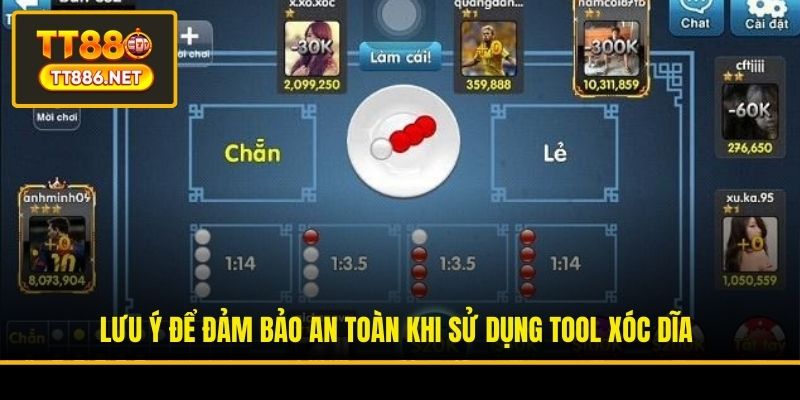 Lưu ý để đảm bảo an toàn khi sử dụng Tool Xóc Dĩa